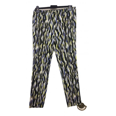 Pre-owned Etro Straight Pants In Multicolour