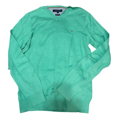 Pre-owned Tommy Hilfiger Sweatshirt In Green