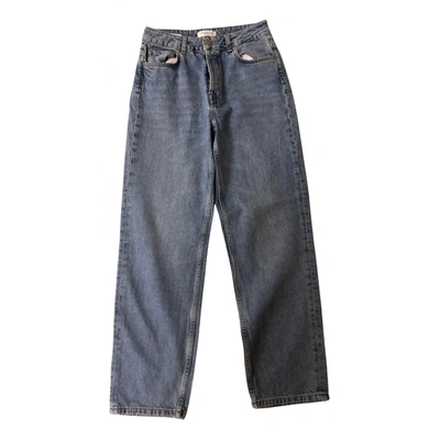 Pre-owned Selected Straight Jeans In Blue