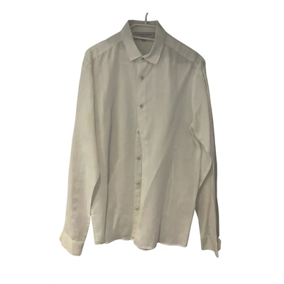 Pre-owned Orlebar Brown Linen Shirt In White