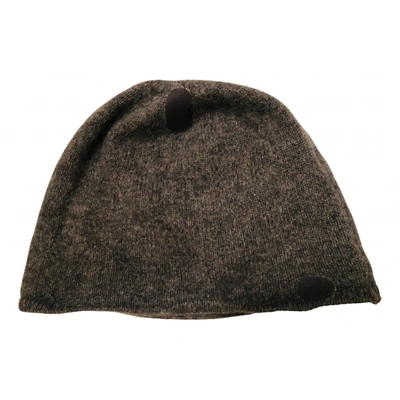 Pre-owned Johnstons Of Elgin Cashmere Beanie In Grey
