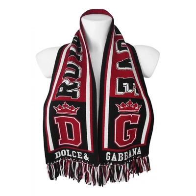 Pre-owned Dolce & Gabbana Wool Scarf In Multicolour