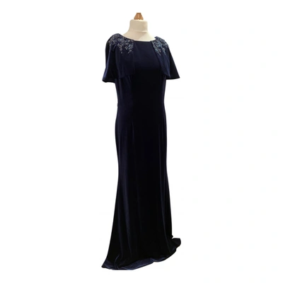 Pre-owned Basix Maxi Dress In Navy