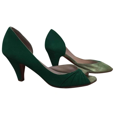 Pre-owned Patricia Blanchet Leather Heels In Green