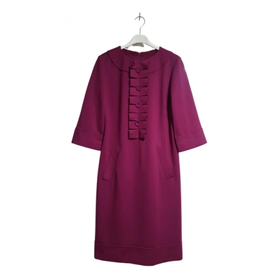 Pre-owned Adolfo Dominguez Mid-length Dress In Burgundy