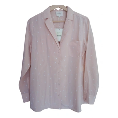 Pre-owned Sézane Fall Winter 2020 Silk Shirt In Pink