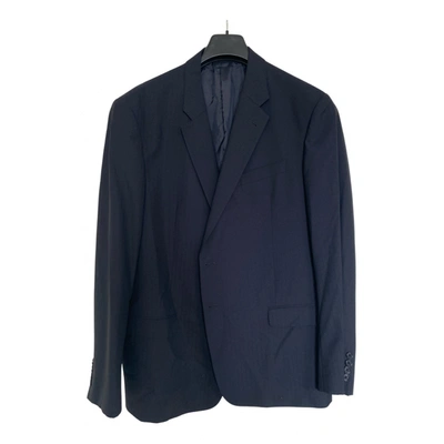 Pre-owned Giorgio Armani Wool Vest In Blue
