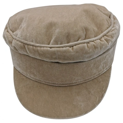 Pre-owned Lack Of Colour Beige Hat