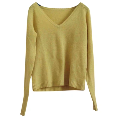 Pre-owned Max & Co Cashmere Jumper In Yellow