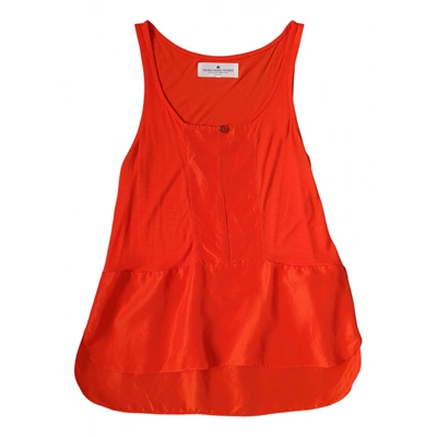 Pre-owned Designers Remix Silk Vest In Orange