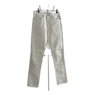 Pre-owned Marc By Marc Jacobs Slim Jean In White