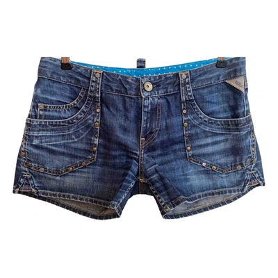 Pre-owned Replay Blue Denim - Jeans Shorts