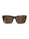 Prada Marble Acetate Butterfly Sunglasses In Honey Havana