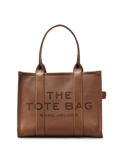 Marc Jacobs Traveler Leather Tote In Argan Oil