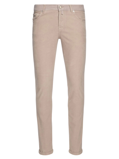 Kiton Man Classic Trousers In Beige Winter Cotton