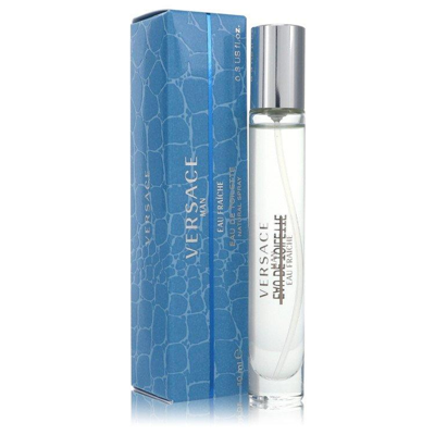 Versace Man By  Eau Fraiche Spray 0.3 oz For Men In Blue