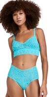 Hanky Panky V-neck Retro Lace Bralette In Multicolor