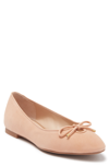 Stuart Weitzman Gabby Leather Ballet Flat In Poudre