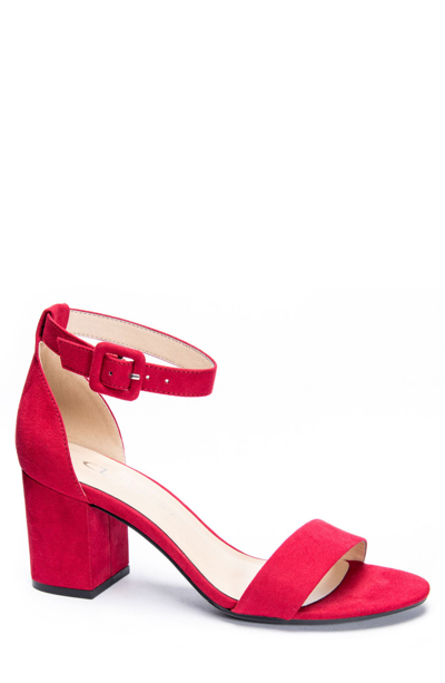 Cl By Laundry Chinese Laundry Jody Ankle Strap Sandal In Ruby Red