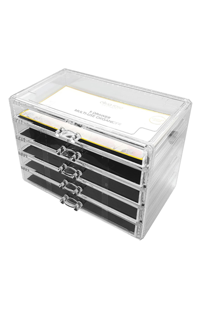 Aduro Products Olivia Rose 5 Drawer Multi-use Drawers In Clear