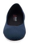 Blondo Brooklyn Waterproof Flat In Navy Knit