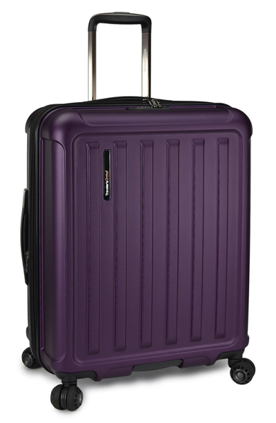 Traveler's Choice The Art Of Travel 25" Trolley Case In Dark Purple