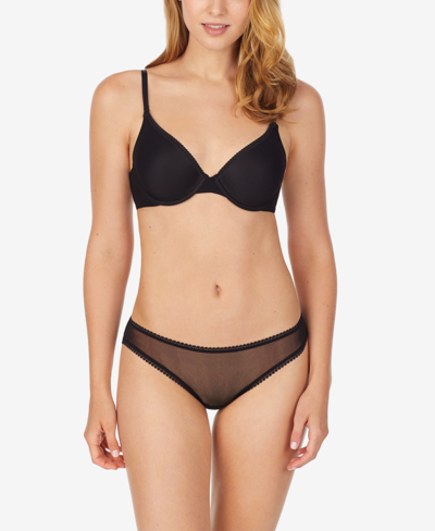 Le Mystere On Gossamer Women's Mesh Convertible T-shirt Bra In Black