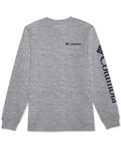 Columbia Men's Fundamentals Graphic Long Sleeve T-shirt In Gray Heather