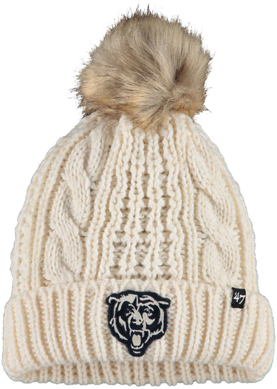 Lids '47 Women's Chicago Bears Meeko Cuffed Knit Hat In Cream