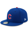 New Era Men's Royal Chicago Cubs Authentic Collection On Field 59fifty Fitted Hat In Royal