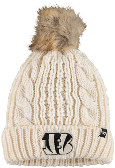 47 Brand '47 Women's Cincinnati Bengals Meeko Cuffed Knit Hat In Cream