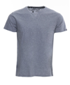 X-ray Split Neck T-shirt In Cloud Gray