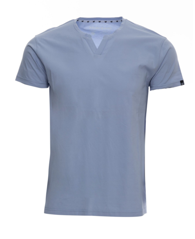 X-ray Men's Basic Notch Neck Short Sleeve T-shirt In Dusk Blue