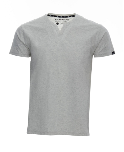 X-ray Men's Basic Notch Neck Short Sleeve T-shirt In Oatmeal