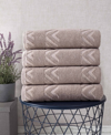 OZAN PREMIUM HOME TURKISH COTTON SOVRANO COLLECTION LUXURY BATH TOWEL SETS, SET OF 4