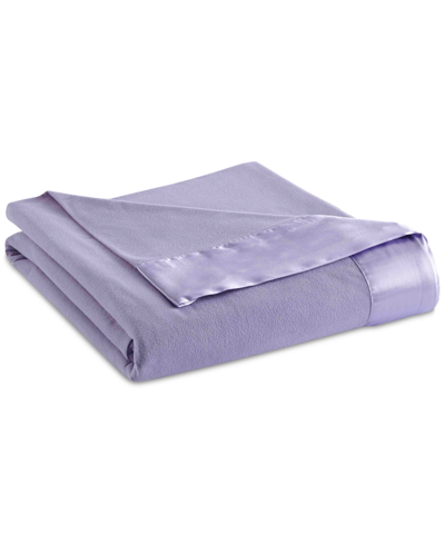 Shavel Micro Flannel All Seasons Year Round Sheet Twin Size Blanket Bedding In Amethyst
