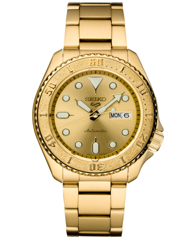 Seiko Men's Automatic 5 Sports Gold-tone Stainless Steel Bracelet Watch 43mm