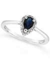 Macy's Sapphire (3/8 Ct. T.w.) And Diamond Accent Ring In Sterling Silver (also In Ruby) In Ruby