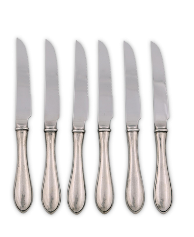 Vagabond House Pewter Wales Steak Knife - Set Of 6 Knives