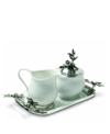 Vagabond House Stoneware Creamer Set Of 5 Pieces In Pewter