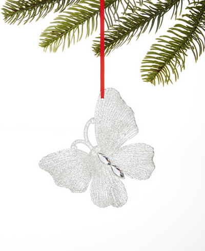 Holiday Lane Christmas Glitters Butterfly Ornament, Exclusively At Macy's
