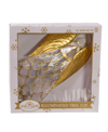Kurt Adler 9.65" Ul 10-light 8-point Capiz Star Lighted Tree Topper In Gold-tone