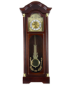BEDFORD CLOCK COLLECTION 33" ANTIQUE CHIMING WALL CLOCK WITH ROMAN NUMERALS