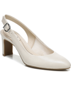 Lifestride Gigi Sling Womens Cushioned Footbed Slip On Dress Heels In Ivory/cream