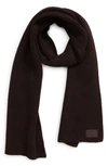 Nn07 Bob Scarf In Dark Wine