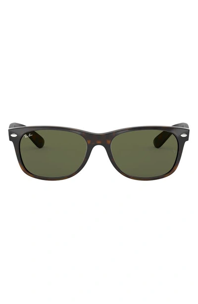 Ray Ban Iconic New Wayfarer 55mm Sunglasses In Dark Tortoise