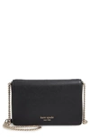 Kate Spade Spencer Leather Wallet On A Chain In Black