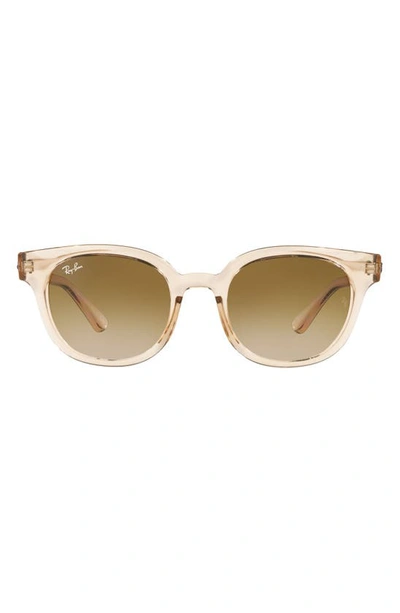 Ray Ban 50mm Cat Eye Sunglasses In Light Brown/ Gradient Brown
