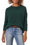 Vince Camuto Center Seam Crewneck Sweater In Windsor Moss