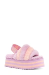 Ugg Disco Genuine Shearling Slingback Slipper In Primrose / Pink Dusk
